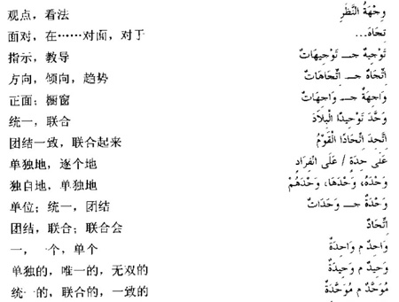 阿拉伯语三级词汇