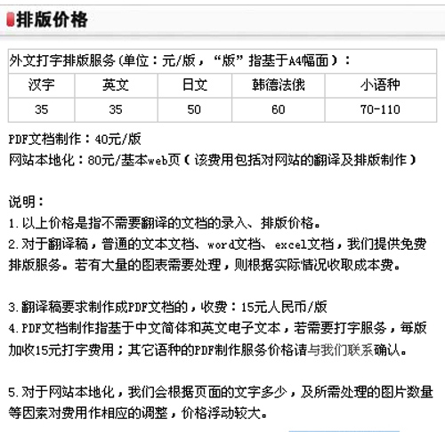 广州贯日翻译服务公司笔译，口译，听译，同传及排版的报价。