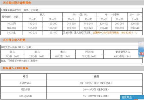 万沃德（北京）国际翻译有限公司笔译，口译，听译，交传及同传价格