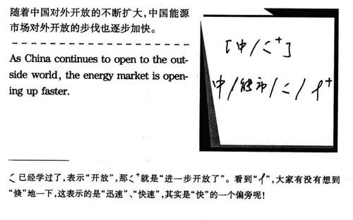 汉译英口译笔记举例