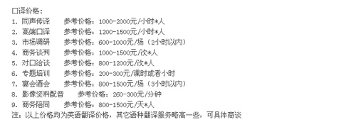 南京弘腾翻译有限公司笔译，口译，证件翻译，排版及同传价格