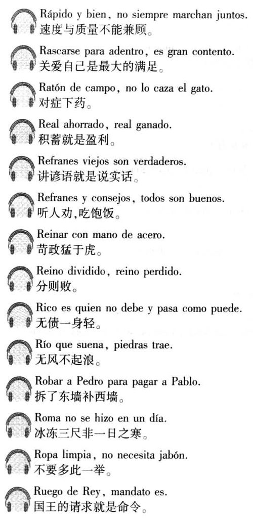 西班牙语口译用谚语2000句介绍