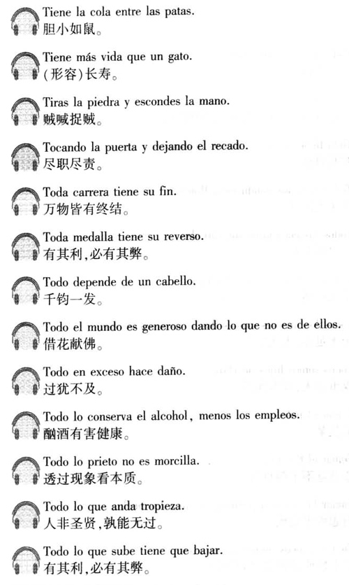 西班牙语口译用谚语2000句介绍
