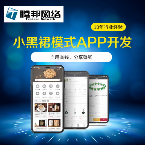 小黑裙模式商城小程序积分管理系统定制 APP定制