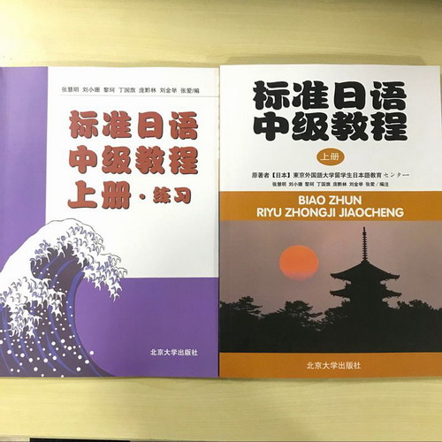 正版现货 标准日语中级教程 上册 附练习册 日文版