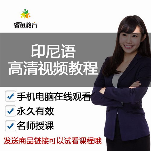 零基础学习印尼语语法  高清视频教程