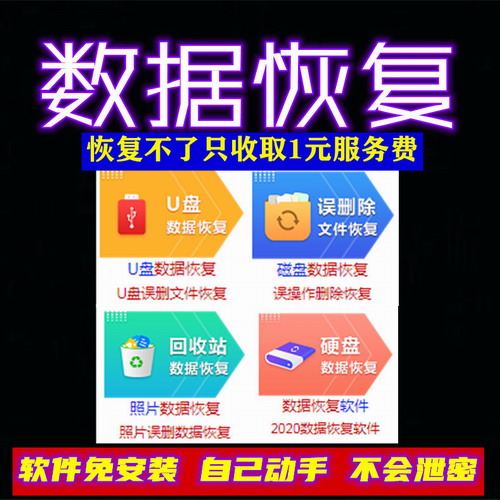 数据恢复软件 破解版电脑硬盘U盘修复