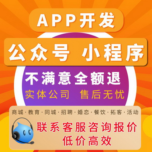 微信小程序开发定制 PC端网站开发 商城公众号