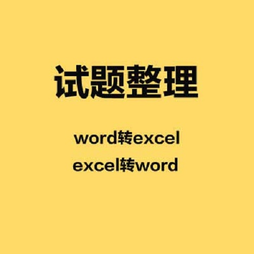 Word转Excel试题转换批量录题代做编程