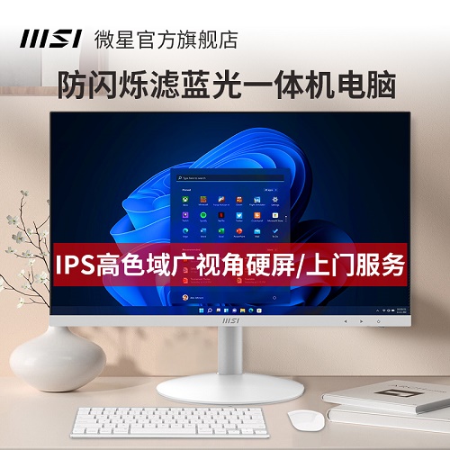 MSI微星一体机电脑 24寸mini迷你主机台式机 办公远程