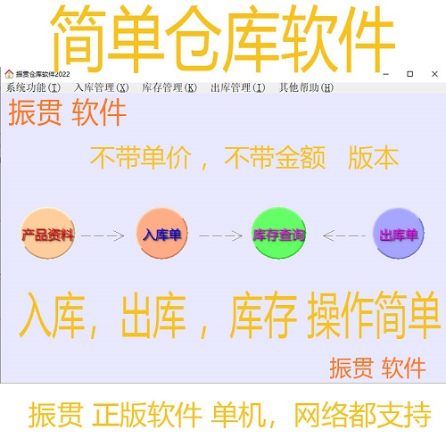 振贯进销存管理excel 入库出入库管理软件