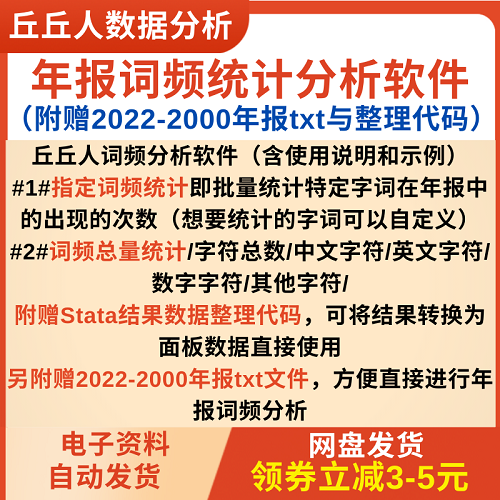 上市公司年报词频统计分析软件