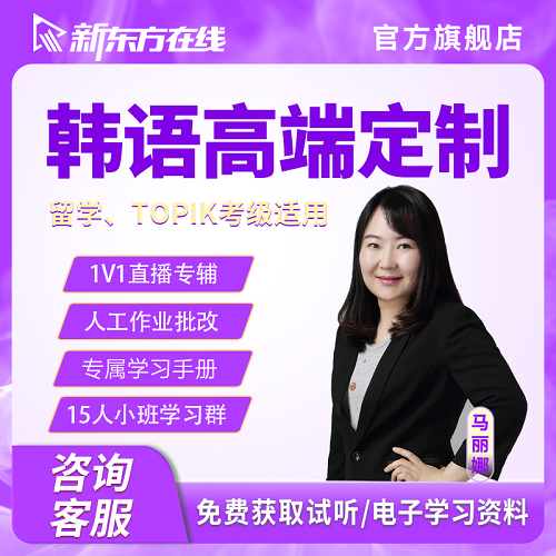 新东方韩语网课 topik课程直播 一对一辅导