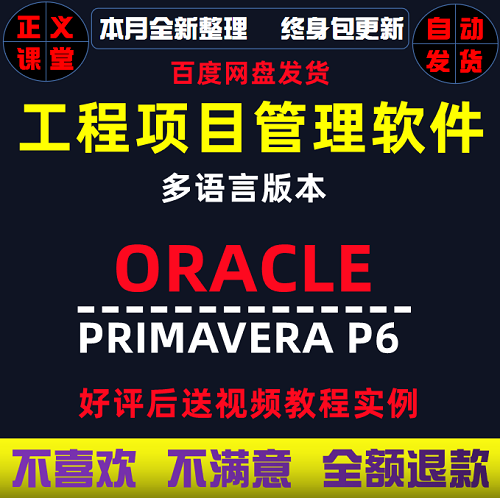 primavera p3 p6工程项目管理软件