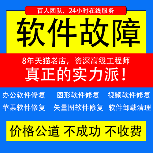 电脑维修软件 远程网络在线排除 维护安装指导
