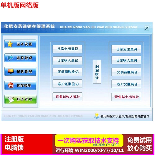 化肥进销存管理软件电脑锁 销售退货分析