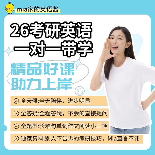 2026考研英语一对一辅导作文课 答疑语法写作