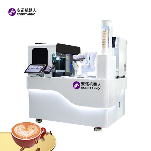 自助服务机器人 浓缩咖啡拉花 咖啡师吧台