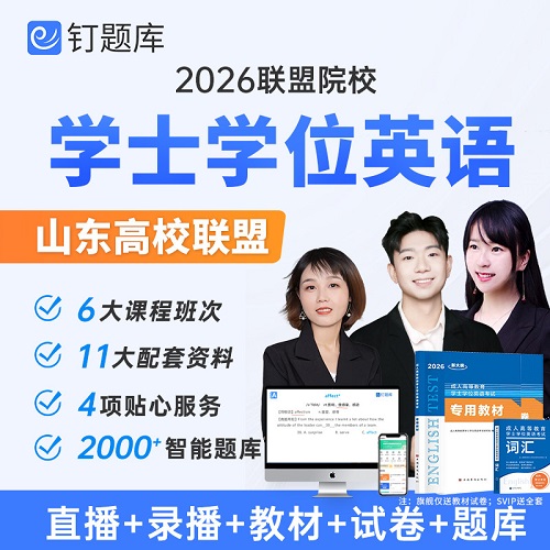 2026年山东省学士学位英语成人高考视频课程