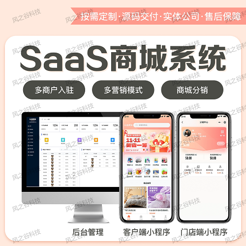 SaaS商城系统多商户入驻系统软件定制开发