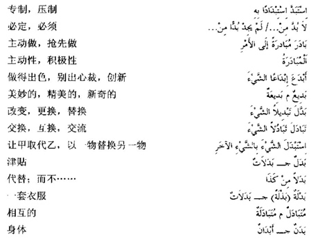 阿拉伯语三级词汇