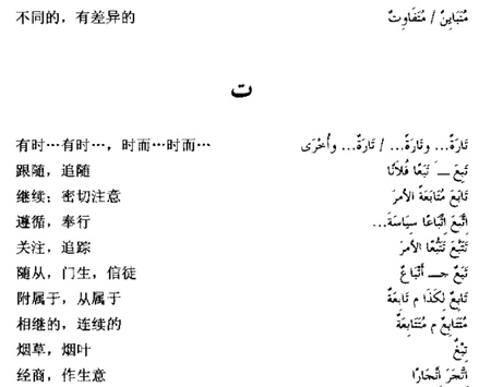 阿拉伯语三级词汇15