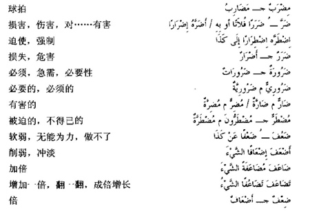 阿拉伯语三级词汇