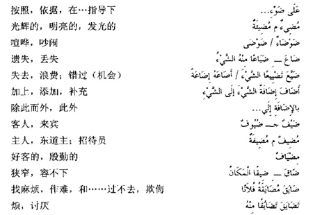 阿拉伯语三级词汇