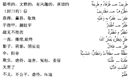 阿拉伯语三级词汇