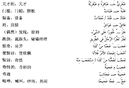 阿拉伯语三级词汇