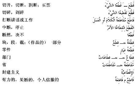 阿拉伯语三级词汇