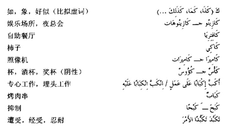 阿语三级词汇
