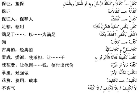 阿语三级词汇