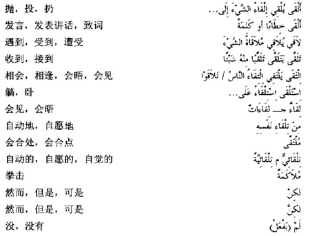 阿拉伯语三级词汇