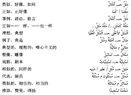 阿拉伯语三级词汇