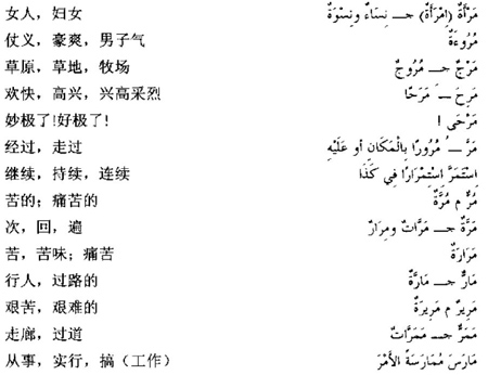 阿拉伯语三级词汇