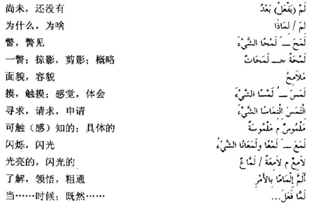 阿拉伯语三级词汇