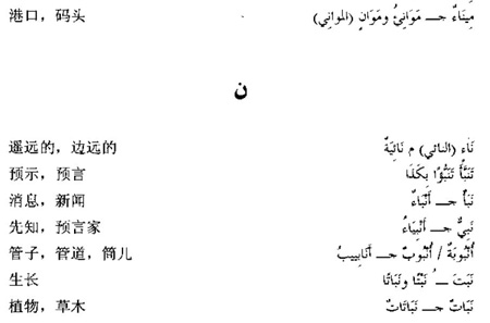 阿拉伯语三级词汇