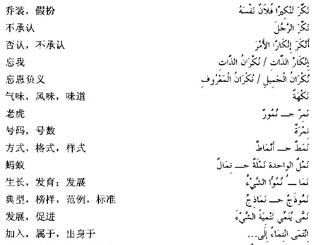 阿拉伯语三级词汇