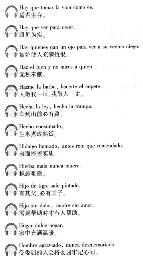 西班牙语口译用谚语2000句介绍