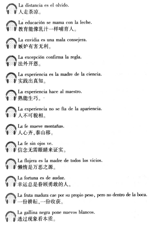 西班牙语口译用谚语2000句介绍