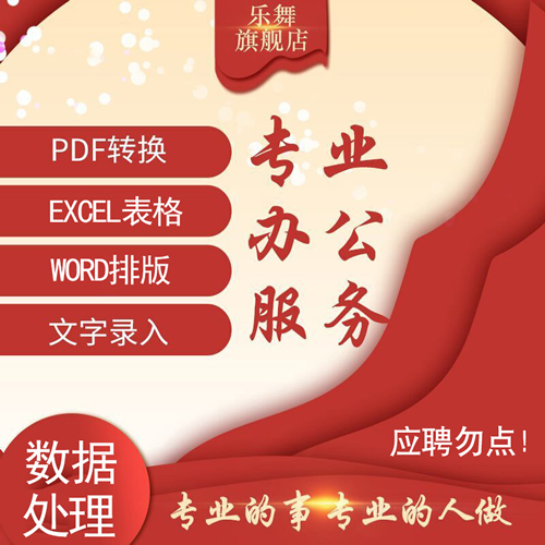 专业打字服务pdf转word排版代