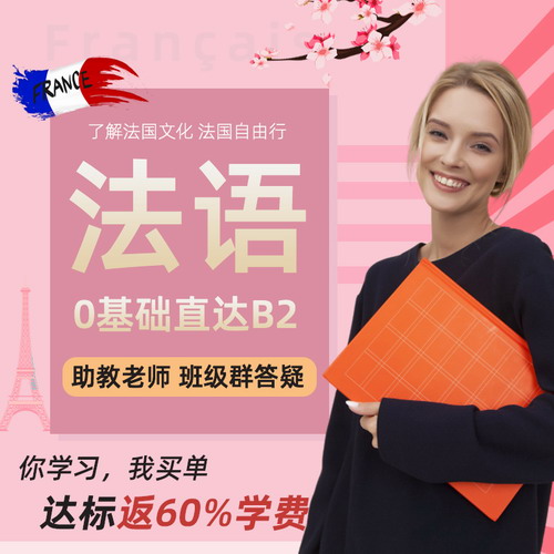 铨珉法语网课 零基础直达B2课件视频教程