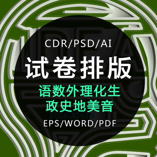 试卷排版打字服务录入ppt语文整理excel