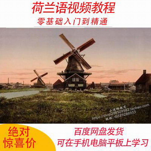 荷兰语语法口语听力零基础自学入门网课