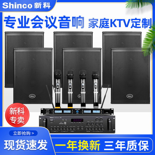 新科H6会议室音响套装 会议培训教学舞蹈房壁挂音响