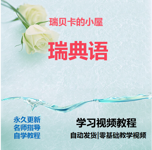 瑞典语视频教程教学自学资料课程