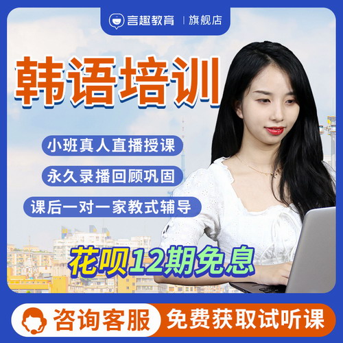 韩语课程网课topik 考级培训一对一教程
