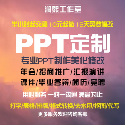 PPT制作 代作 优化 修改 招商推广会竞聘讲稿