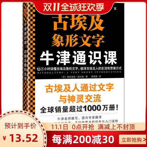 牛津通识课：古埃及象形文字 【英】佩内洛普·威尔逊 著